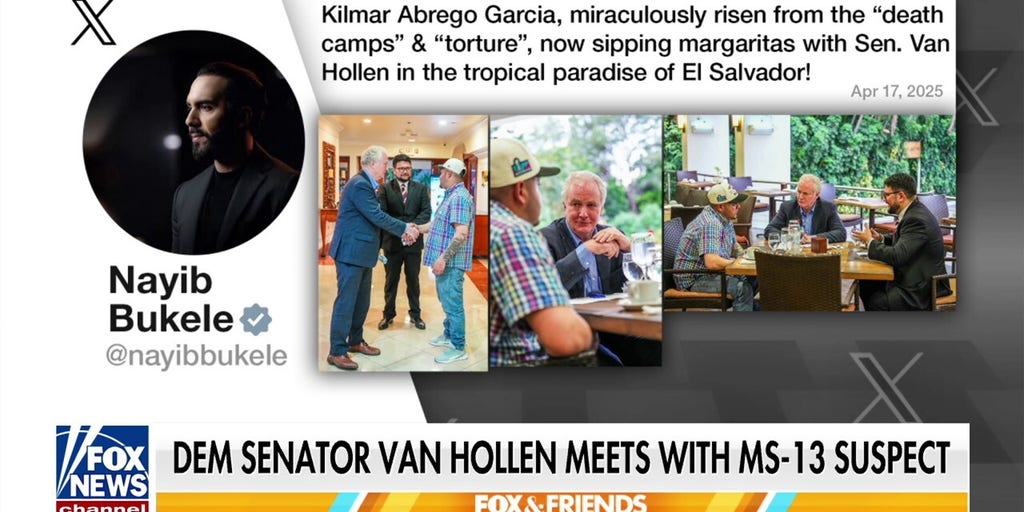 El Salvador president mocks Sen. Van Hollen's meeting with deported MS-13 suspect