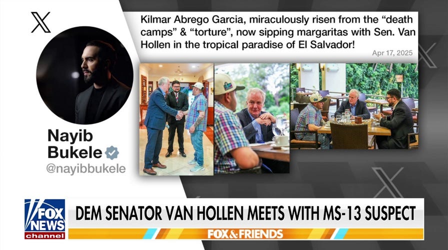 Salvadoran president mocks Sen. Van Hollen's meeting with deported MS-13 suspect