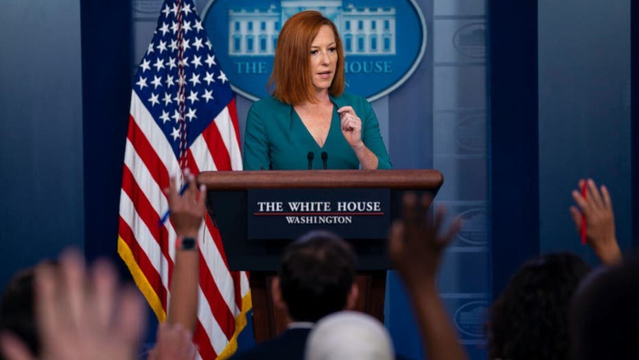 White House press secretary Jen Psaki holds a briefing