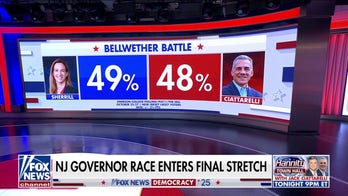 New Jersey governor’s race tightens to 1-point gap just days before election