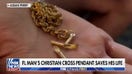 Florida man shot point-blank in chest saved by cross pendant