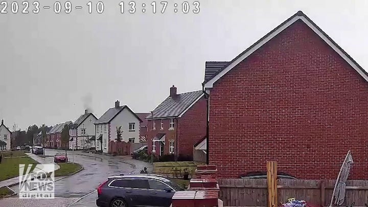 Lightning strike hits neighborhood home as residents are out for lunch