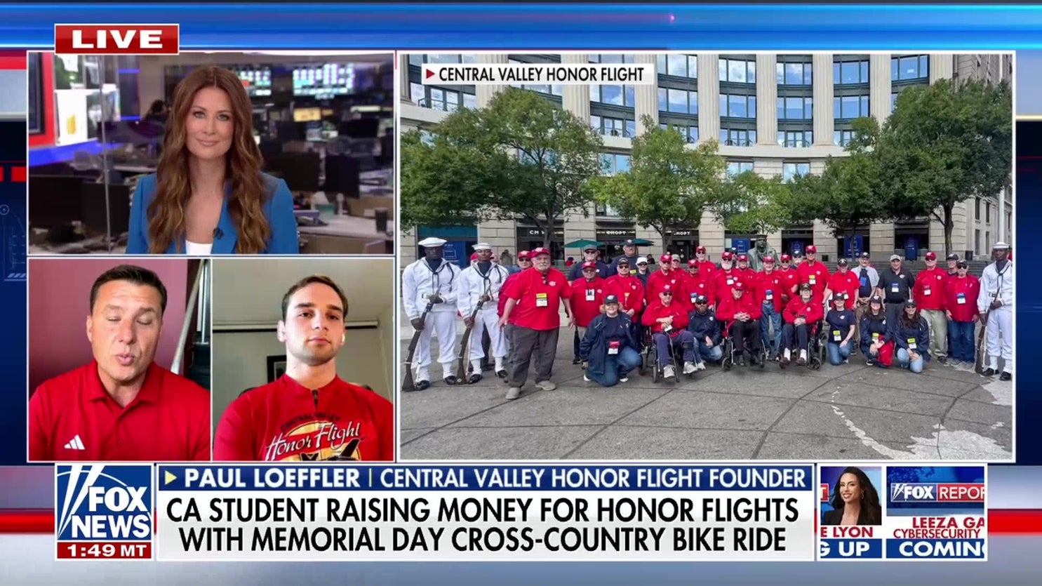 CA college student begins cross-country bike ride for Honor Flights