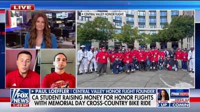 CA college student begins cross-country bike ride for Honor Flights