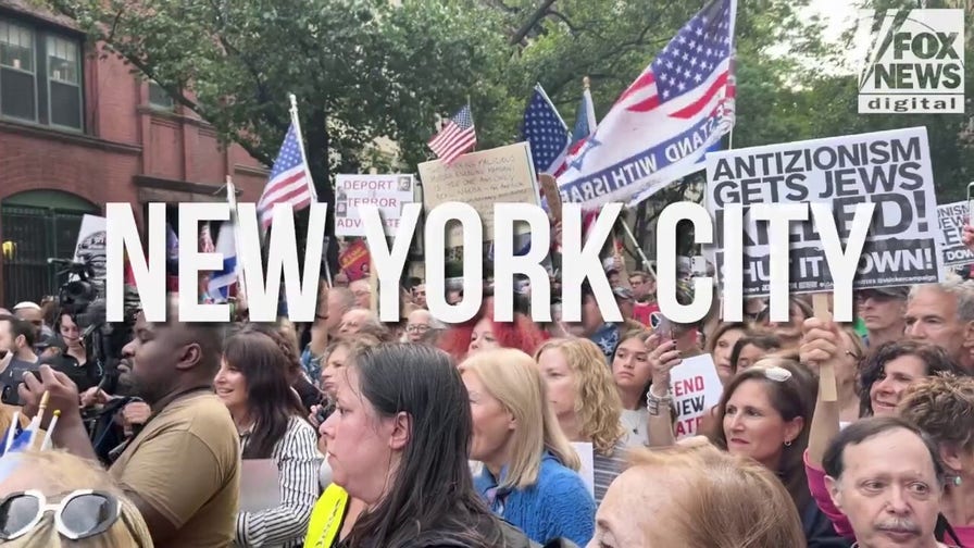 Protesters rally against Mamdani in NYC