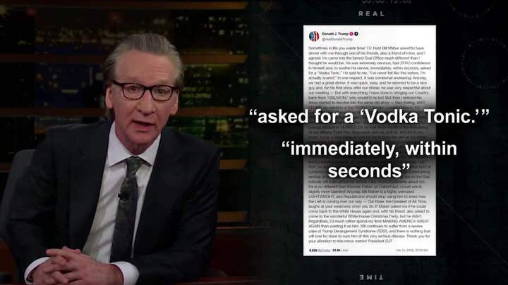 Bill Maher breaks down dispute between him and the president, refutes Trump's claims