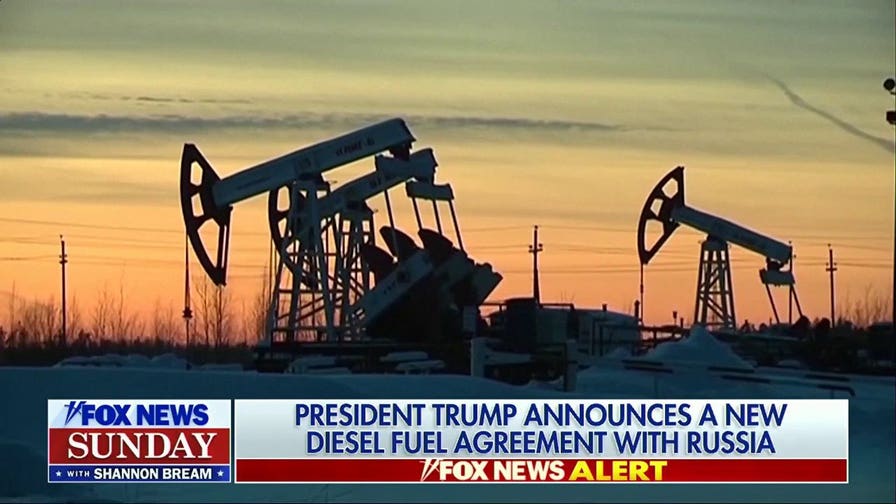 Trump anuncia un acuerdo sobre el combustible diésel con Rusia.