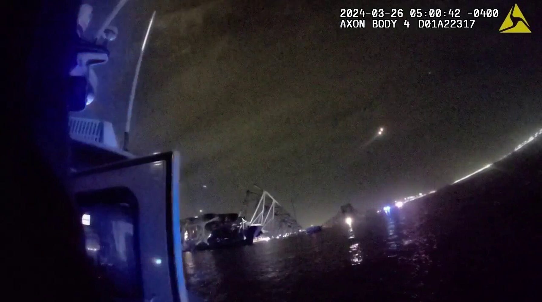 Baltimore Key Bridge collapse: Bodycam video captures law enforcement’s confusion moments after disaster