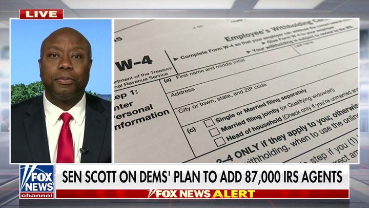 Tim Scott: IRS audits will be a burden for job growth