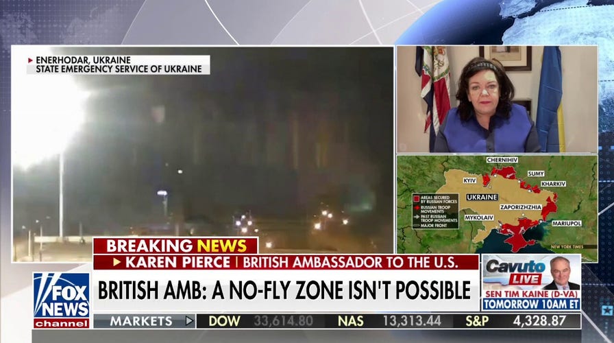 Establishing Ukraine no-fly zone 'impossible': British ambassador to US