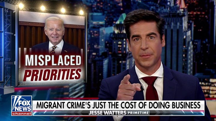 Jesse Watters: Biden's agenda is illegal migrants first, Americans last