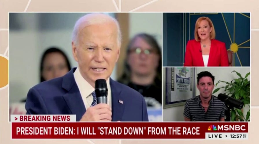 MSNBC host and former Biden press secretary reacts live to president's decision to drop out MSNBC