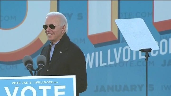 Biden stumps for Ossoff, Warnock ahead of Ga. Senate runoff elections