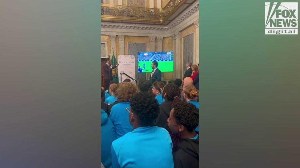 U.S. Treasury Secretary Scott Bessent closes out Financial Literacy month with a group of students