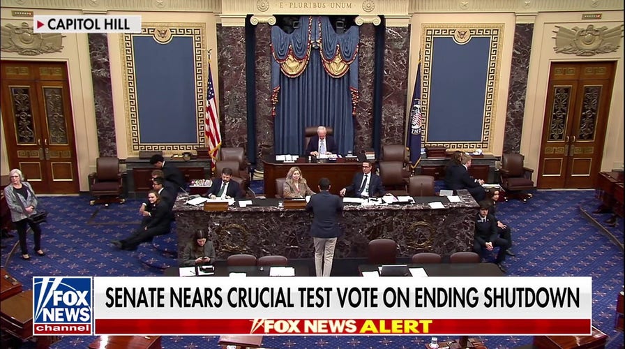 Democrats look mounting unit arsenic Senate eyes trial ballot to reopen government