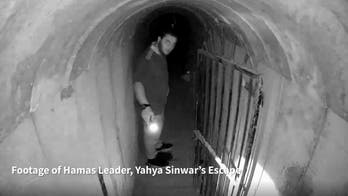 IDF shares video of Hamas leader escaping through tunnel network