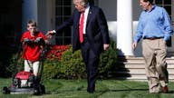 11-year-old mows White House lawn with Trump: Must-see video