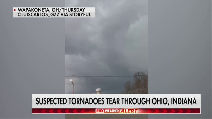 Suspected tornadoes tear through Midwest