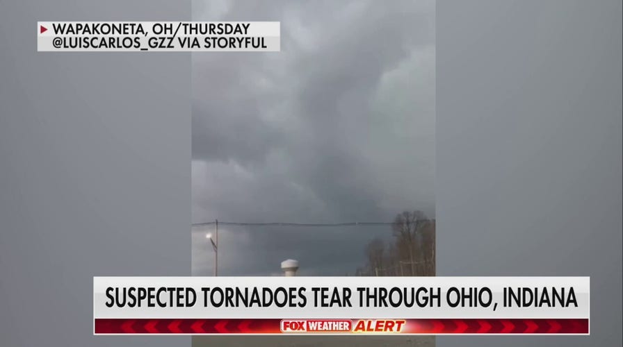 Suspected tornadoes tear through Midwest