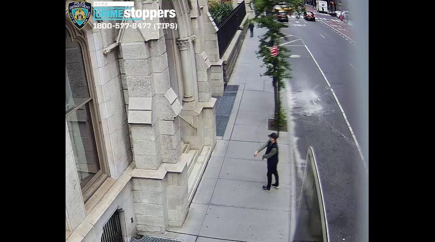Video shows man wanted in string of NYC church attacks, including Cardinal's private residence
