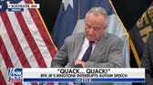 RFK Jr interrupted by bizarre quack ringtone during speech