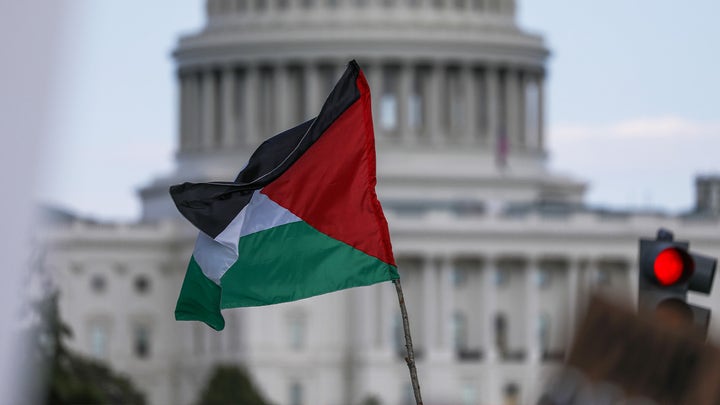 WATCH LIVE: Pro-Palestinian protesters march on Washington Monument