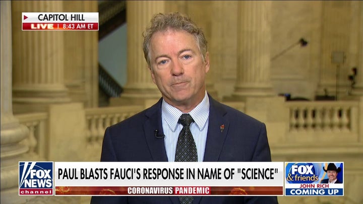 Sen. Paul: Fauci wants 'submission' on COVID-9
