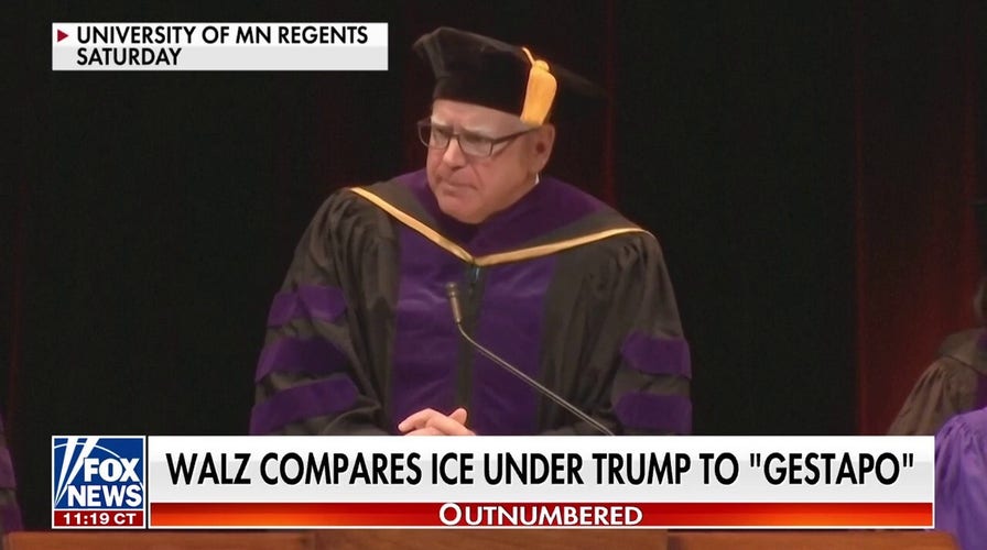 Tim Walz ripped for comparing ICE to 'Gestapo' in 'outrageous' commencement speech