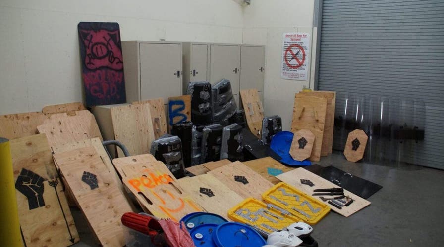 Seattle police discover weapons and shields during park cleanup