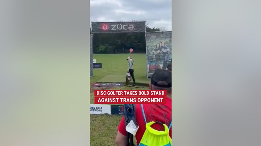 Female disc golfer takes bold stand against trans opponent