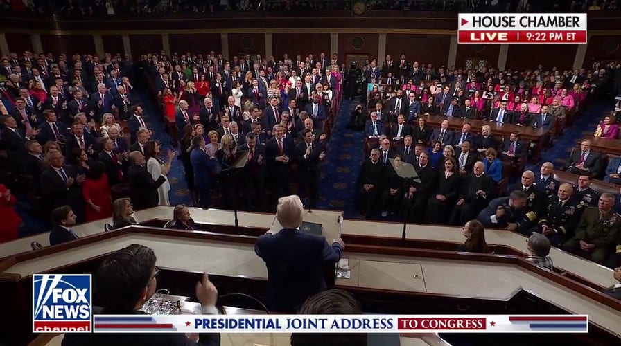 Dems interrupt Trump and are drowned out by 'USA' chants