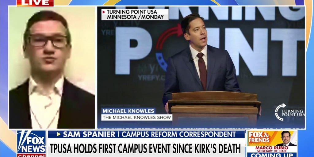 Students honor Charlie Kirk at first TPUSA event since assassination