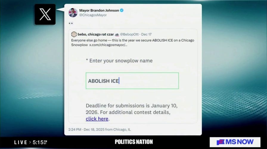 Chicago politician  endorses 'Abolish ICE' snowplow name