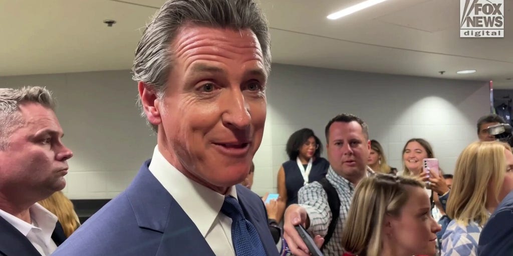 California Governor Gavin Newsom says he's "all in" on Kamala Harris