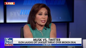 Jeanine Pirro predicts Elon Musk will end up buying Twitter for 'a lot less' than what he offered