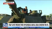 Gianno Caldwell reports live from a military tank at the Hyundai Air and Sea Show