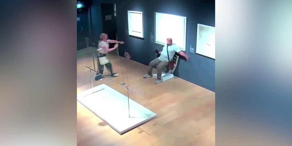 Museum security video shows tourist destroying crystal 'Van Gogh' chair