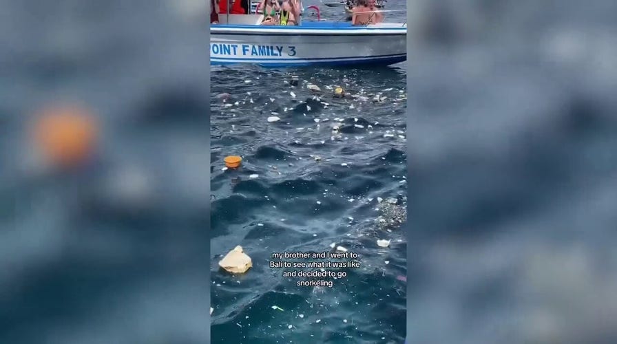 Tourists ‘disgusted’ by amount of trash floating on Bali’s waters