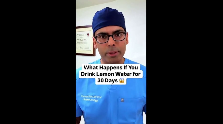 Drinking lemon water daily can make you look younger, TikTok doctor reveals