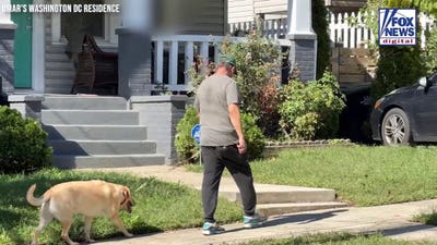 WATCH: Ilhan Omar's husband emerges outside DC residence after HSI raid