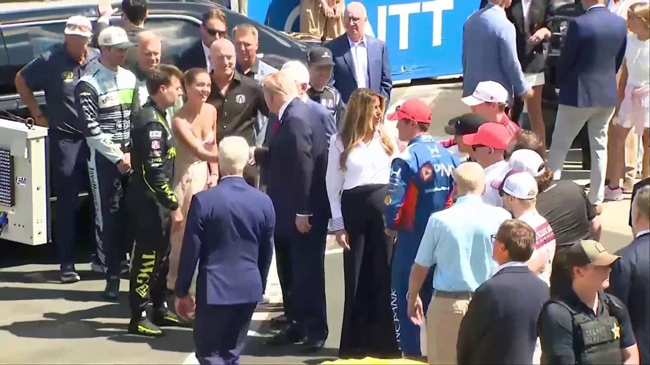 Trump meets IndyCar drivers before the Freedom 250 Grand Prix