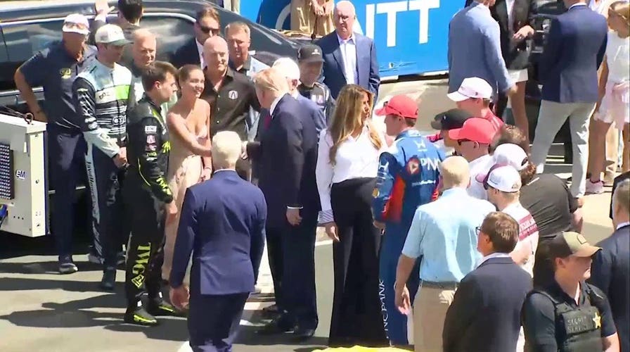 Trump meets IndyCar drivers before the Freedom 250 Grand Prix