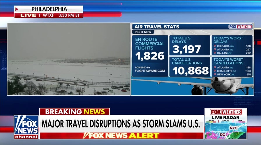 Airports nationwide spot astir formation cancellations since COVID-19 pandemic amid wintertime storm