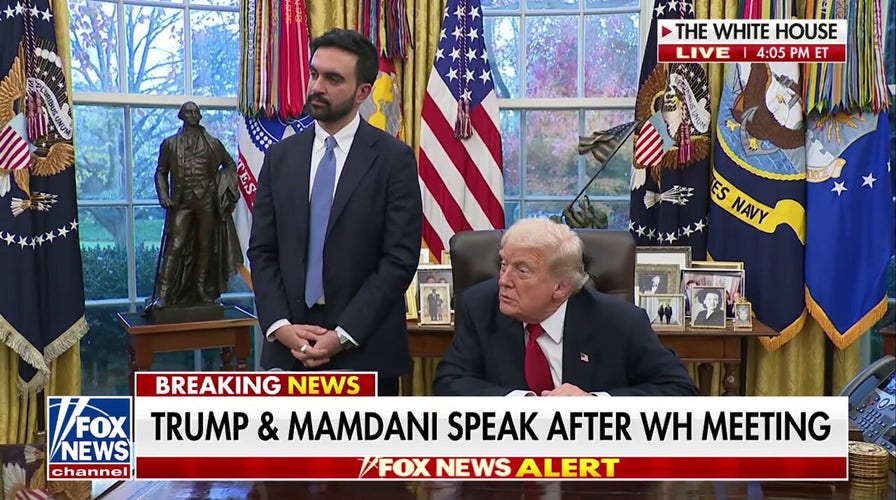 Mamdani asked astir  socialism, calling Trump a ‘fascist’ arsenic  the 2  bespeak   connected  'productive' Oval Office meeting