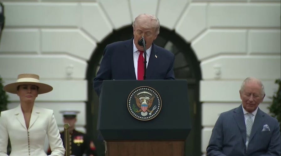 Trump calls on the US and UK to carry on ‘sacred devotion’ to liberty