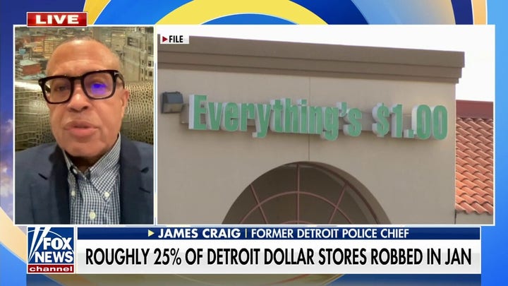  Roughly 25% of Detroit dollar stores were robbed in January