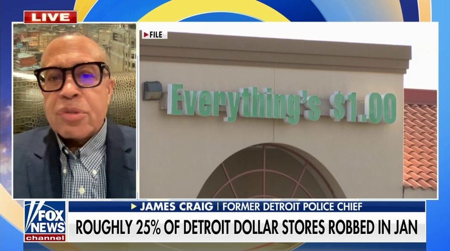  Roughly 25% of Detroit dollar stores were robbed in January