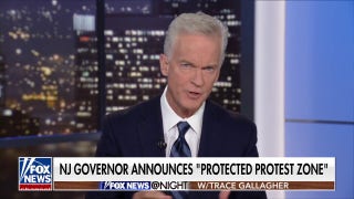 Trace Gallagher: There is very little protesting happening here