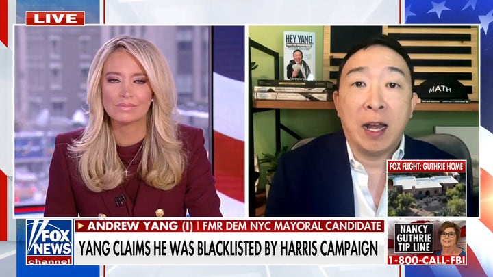 Andrew Yang questioned on NYC's antisemitism czar and potential White House run