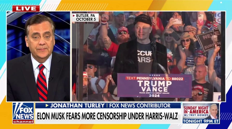 Elon Musk is the 'most consequential figure in free speech of our generation': Jonathan Turley